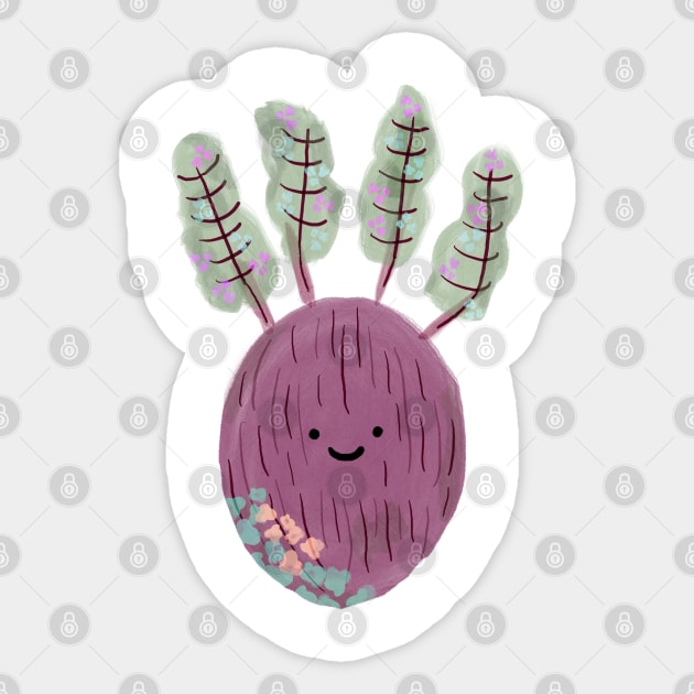 Cute floral beets Sticker by artoftilly